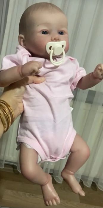 Lalka typu reborn,51 cm, nowa + maskotka gratis (4)