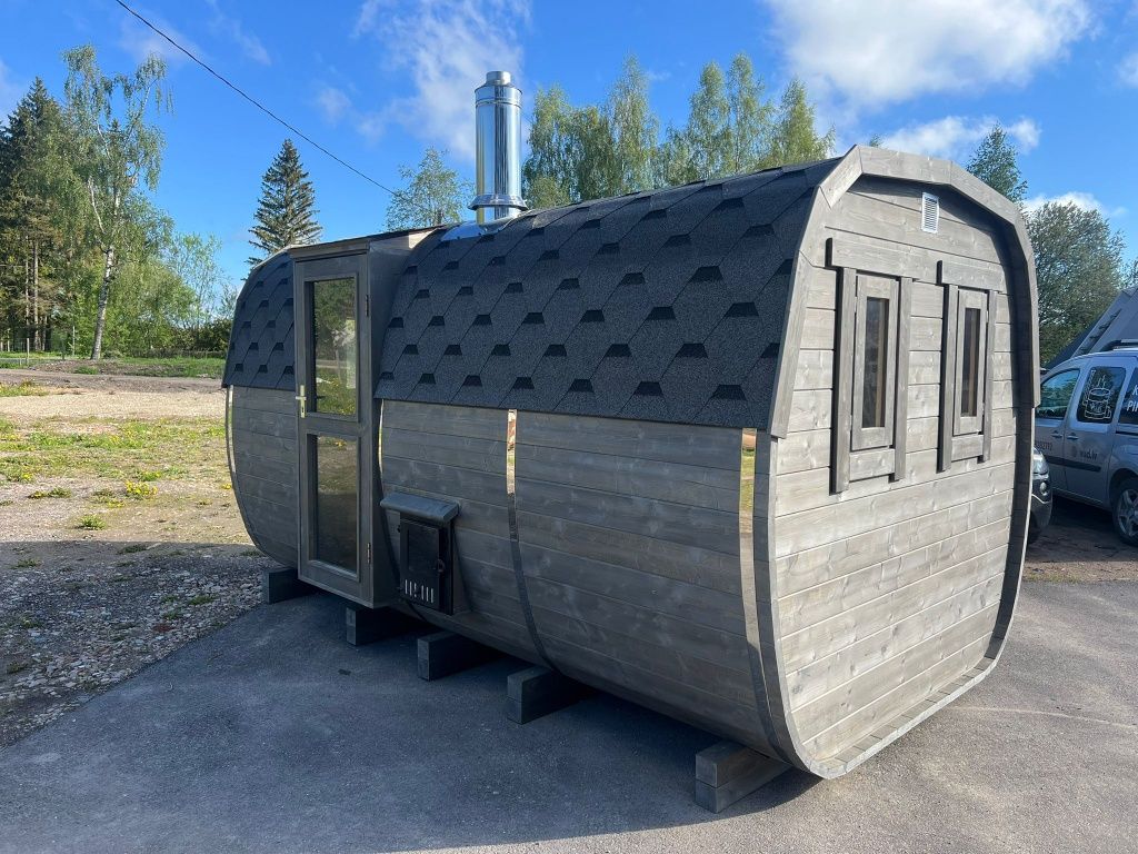 Sauna mobilna 4m na 2.2m z przedsionkiem
