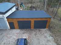 9x6.80 garaż drewnopodobny plus Antracyt (dowolny wymiar) Producent