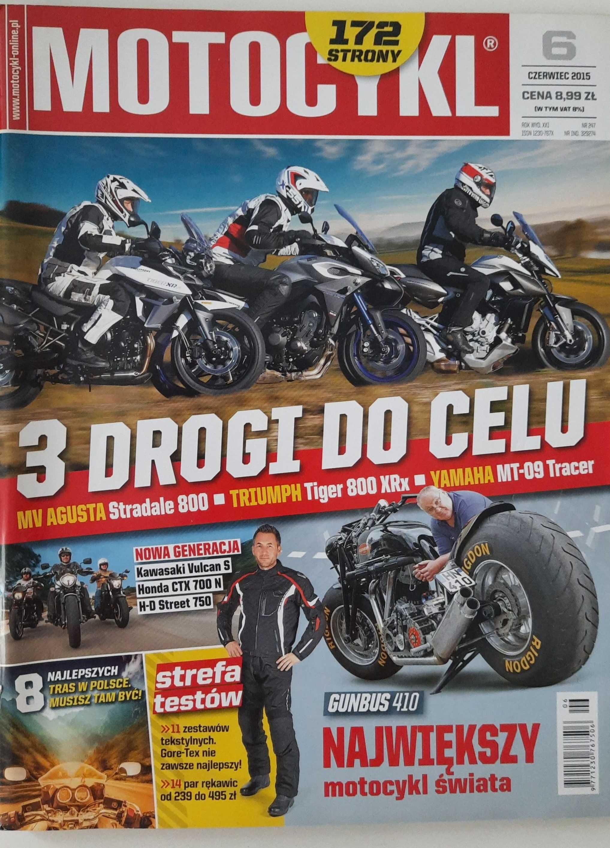 miesięcznik MOTOCYKL numer 6/2015