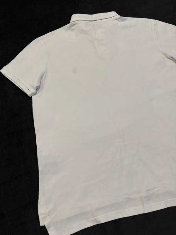 Biała elegancka koszulka polo Ralph Lauren - Size L