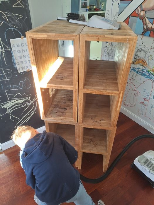 Regał dębowy na zamówienie w 4 częściach