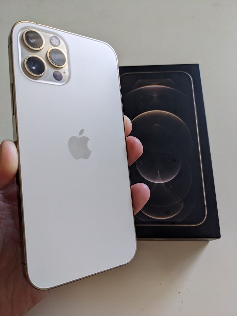 JAK NOWY iPhone 12 Pro Bateria 95% stan idealny Gold złoty komplet