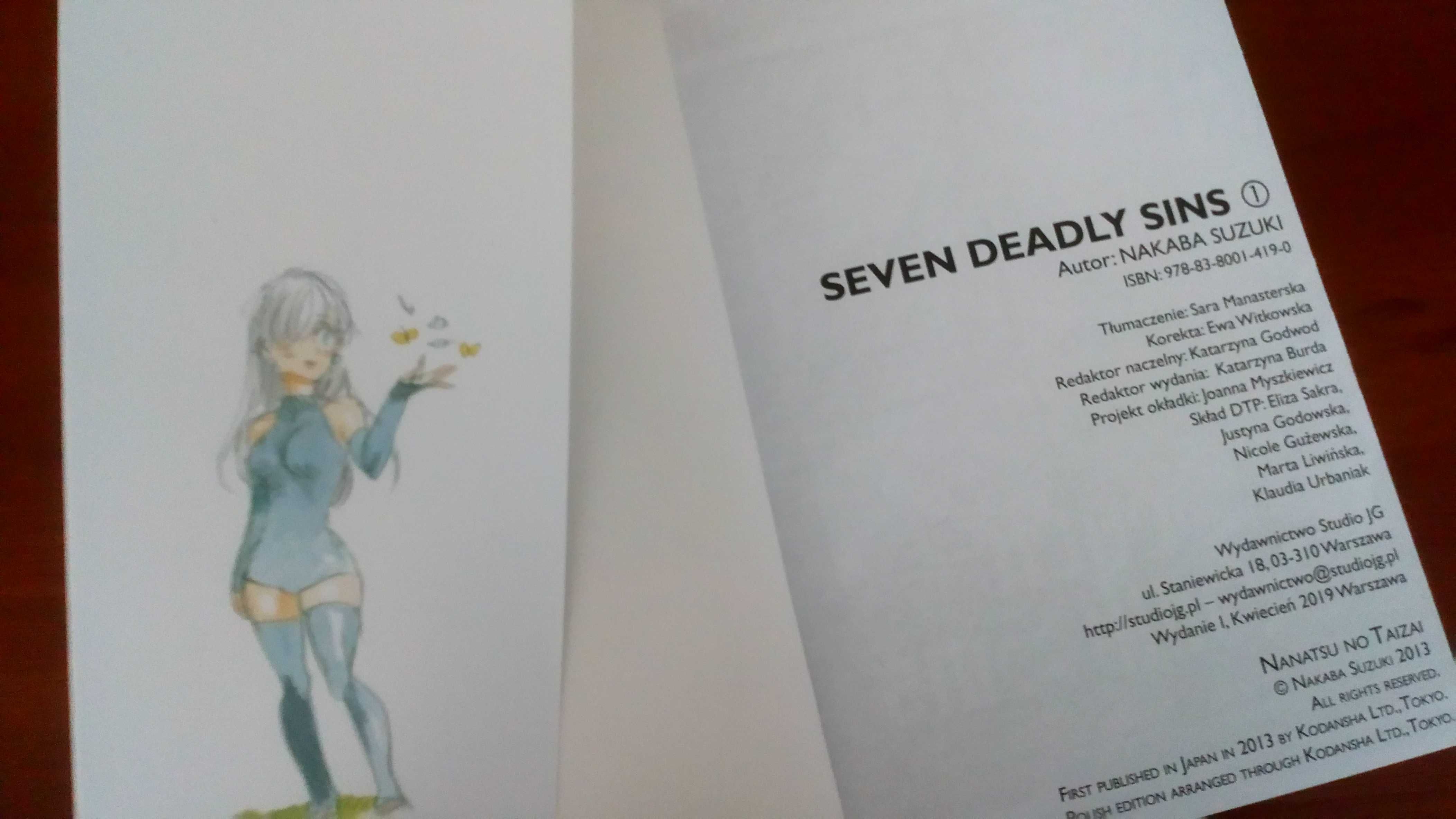 Manga Seven Deadly Sins 1