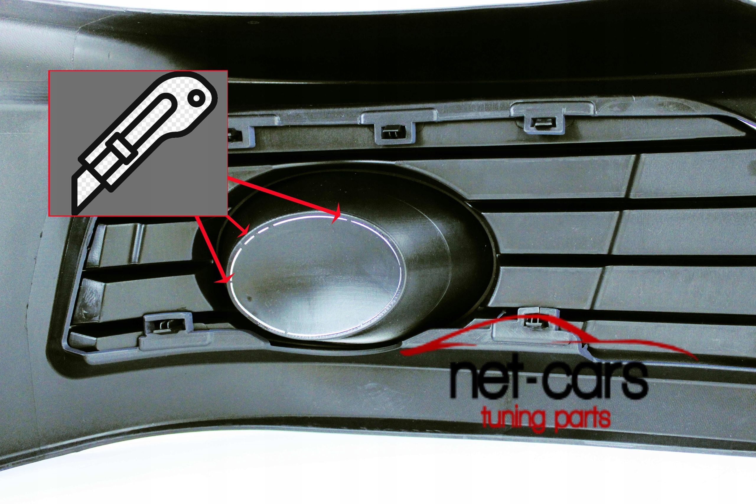 Spoiler dokładka zderzaka przód VW T5 GP 09-15 GTI R Line czarny