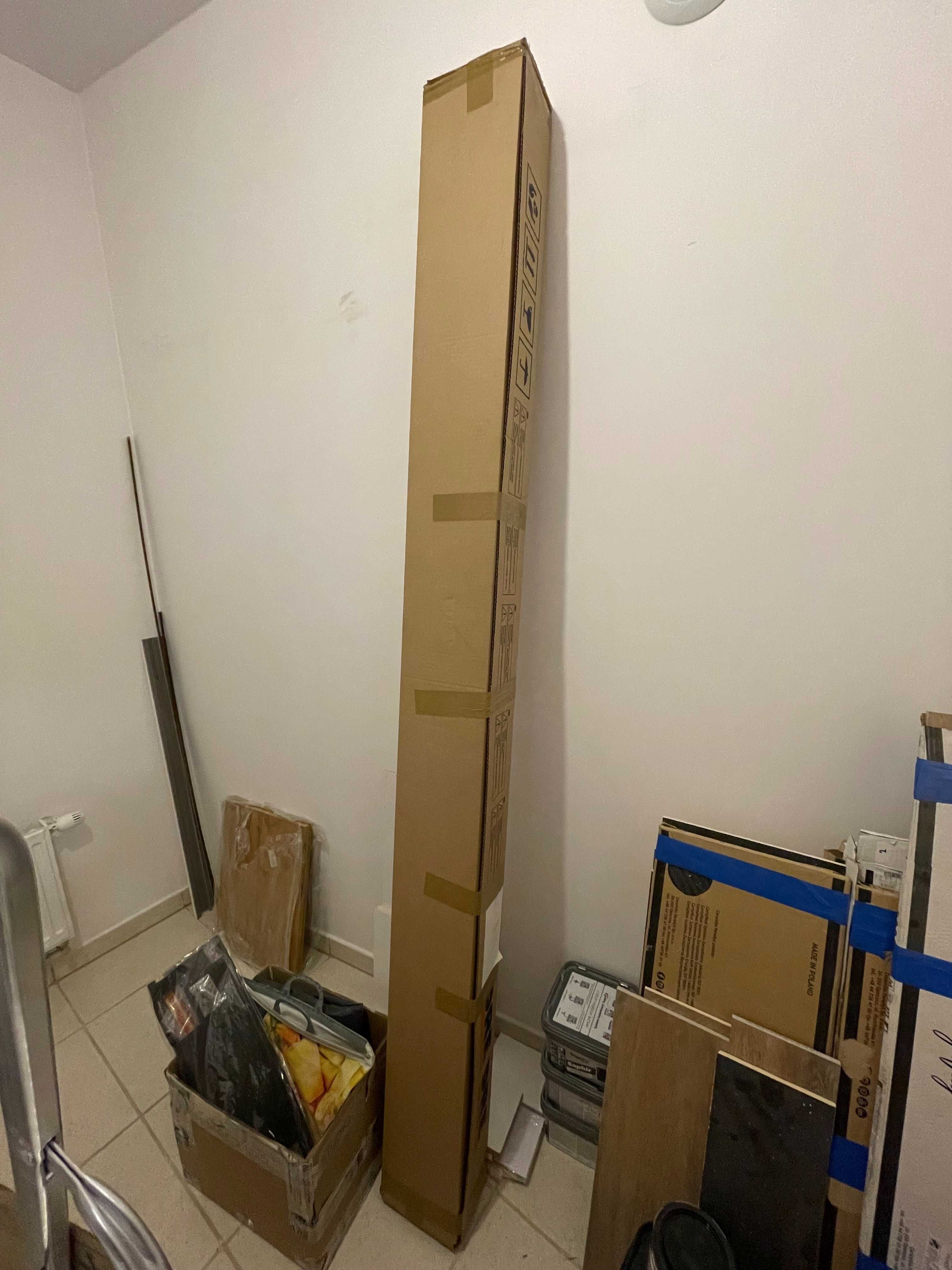Nowe lewe drzwi białe Reva BP 80 cm + ości. 120-140 cm (wysoka jakość)