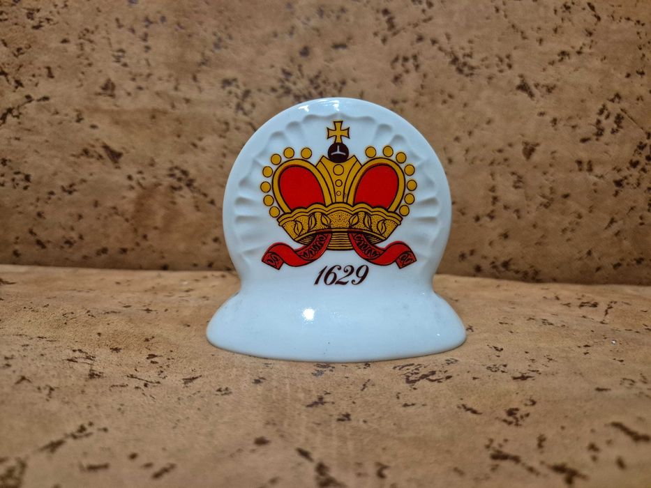 Kolekcjonerski serwetnik Piwa Tyskie 1929 - porcelana Bogucice