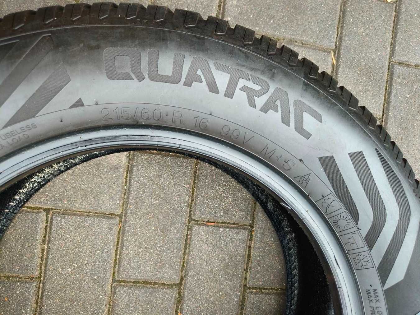 215/60 99V R16 VREDESTEIN Quatrac 6mm 2022r Całoroczne Opony 4szt