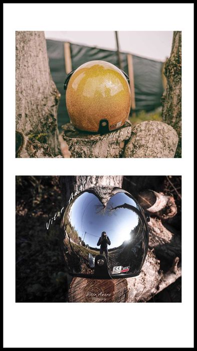 Capacete Vintage/Old School/Retro (Durado ou Cromado)|NOVOS