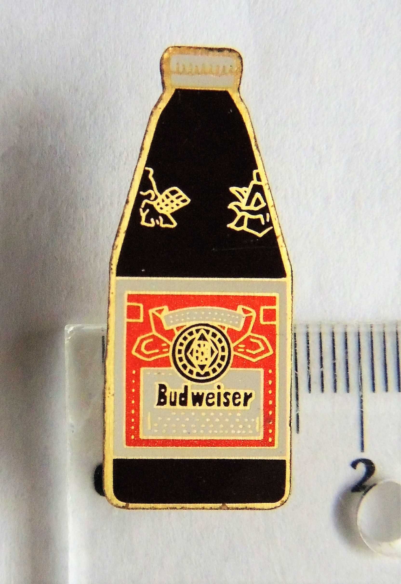 Budweiser odznaka historyczne logo butelka