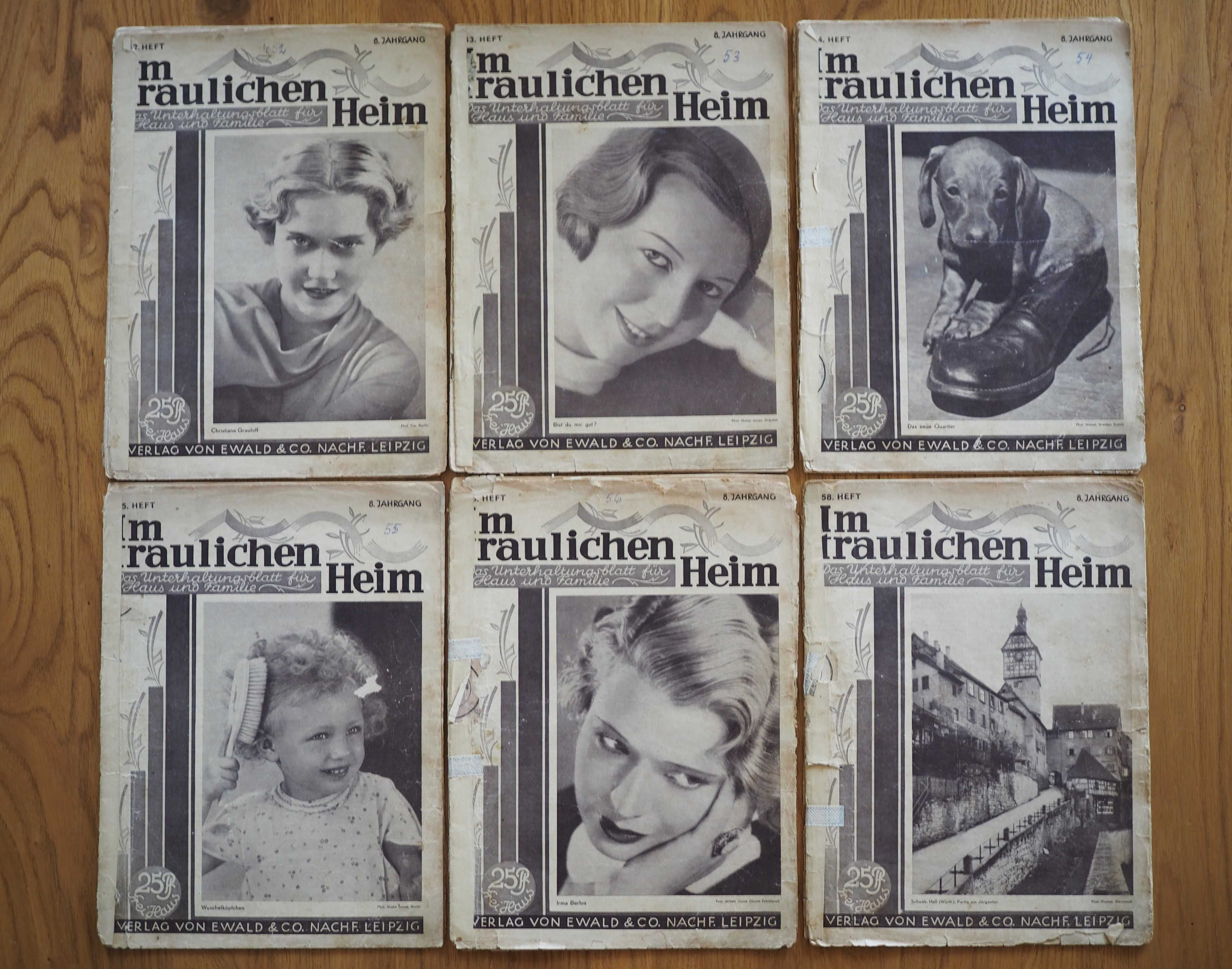 Stare niemieckie gazety 1933r, 24 sztuki
