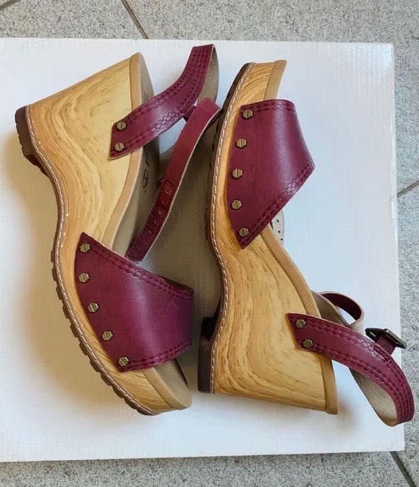 Яскраві, літні, кольору фуксія босоніжки TM Timberland на р 38