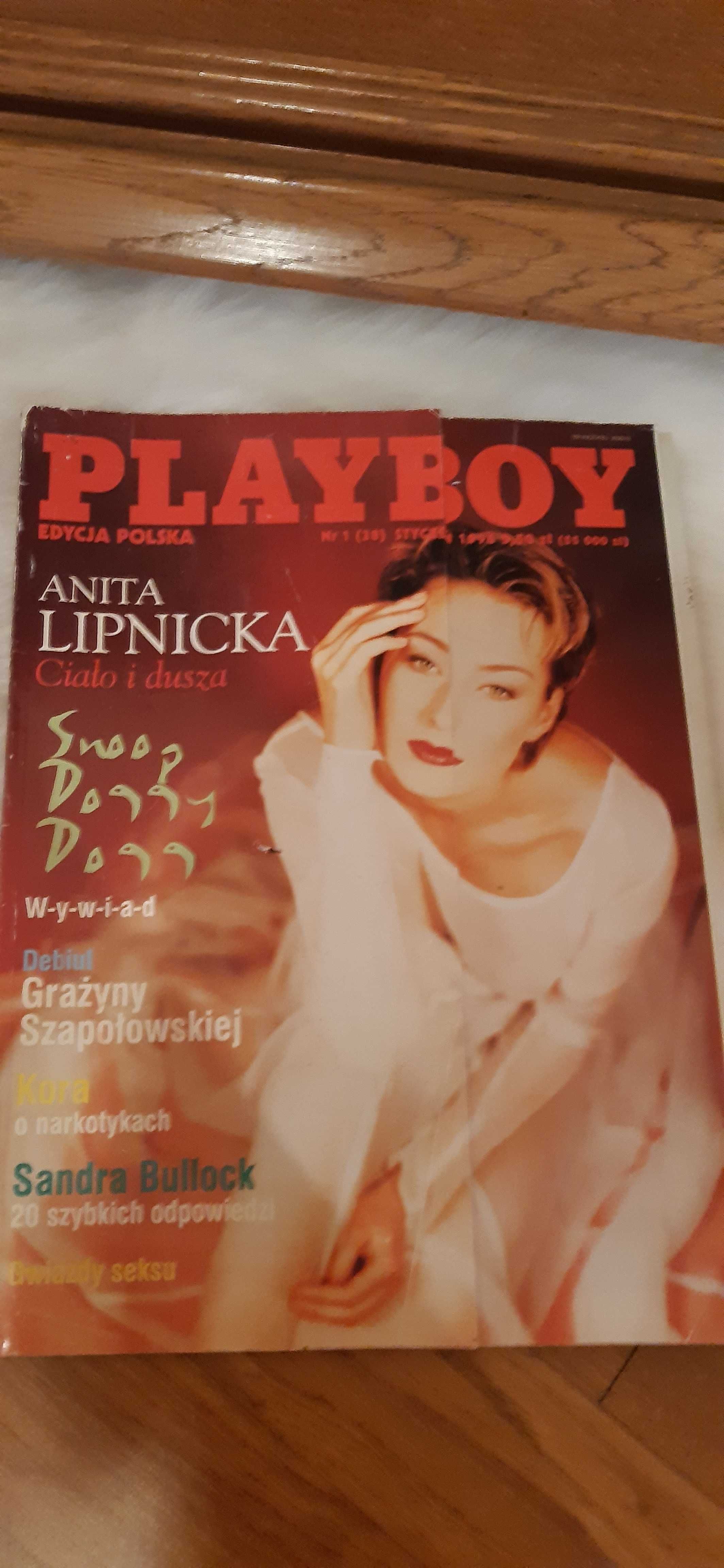 Gazeta czasopismo Playboy - widoczne na zdjęciu Anita Lipnicka