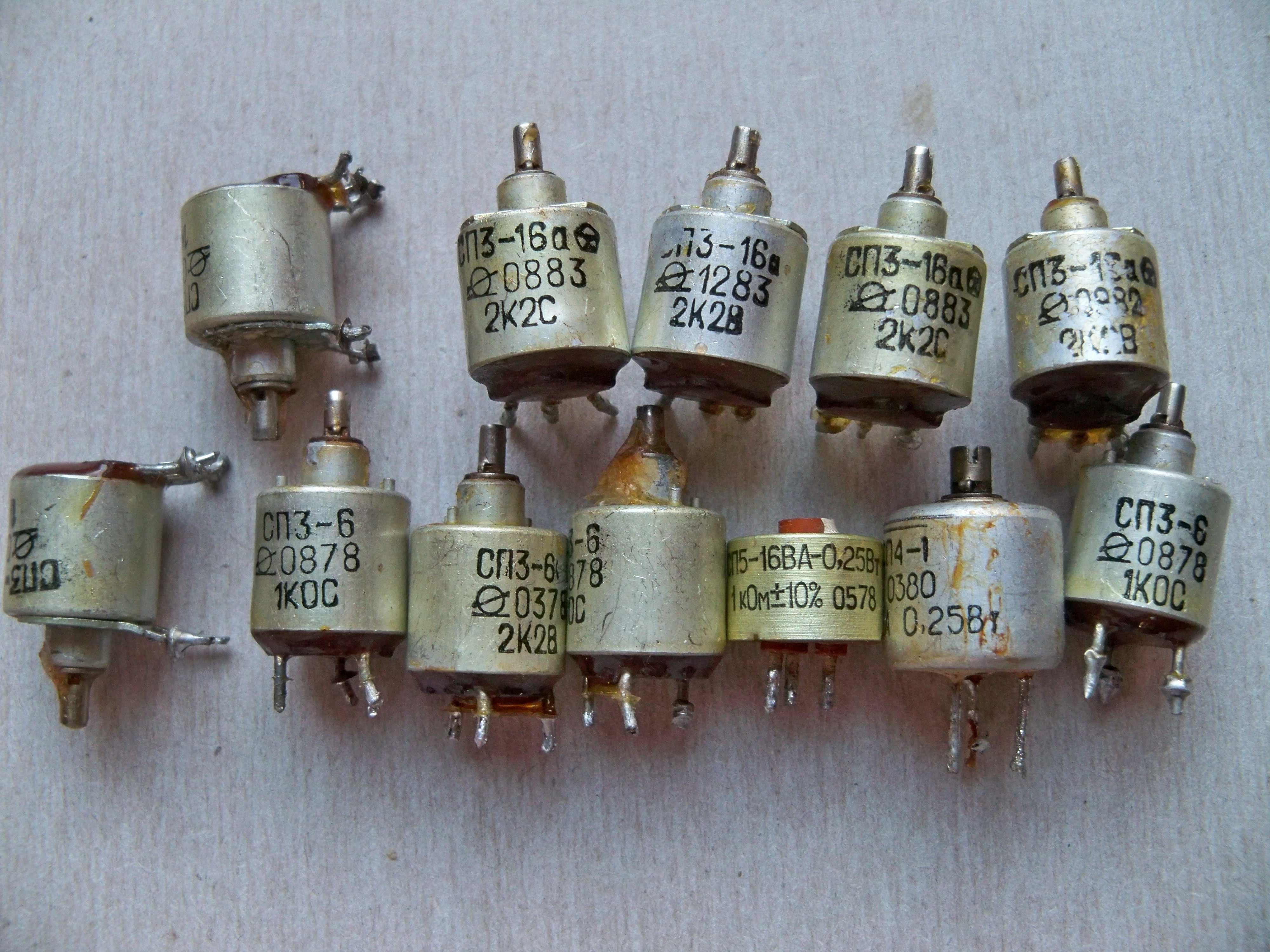 Резисторы СП3-16а 1,0кОм,2,2кОм,4,7кОм, СП3-16б 1,0кОм, 2,2кОм, СП4-1
