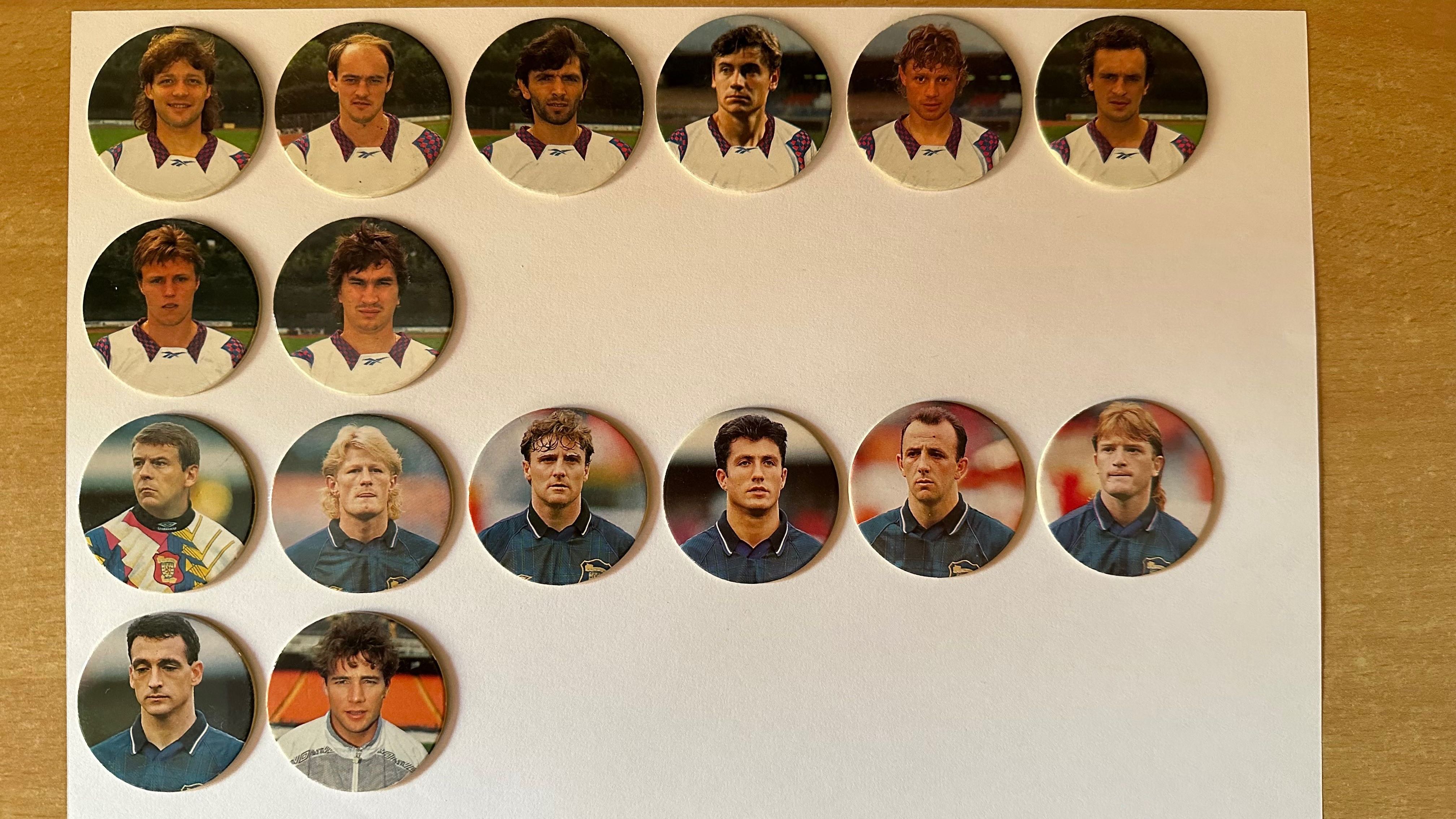 Panini Caps Snickers Euro 96 England [cała kolekcja 96 kapsli] oferta2