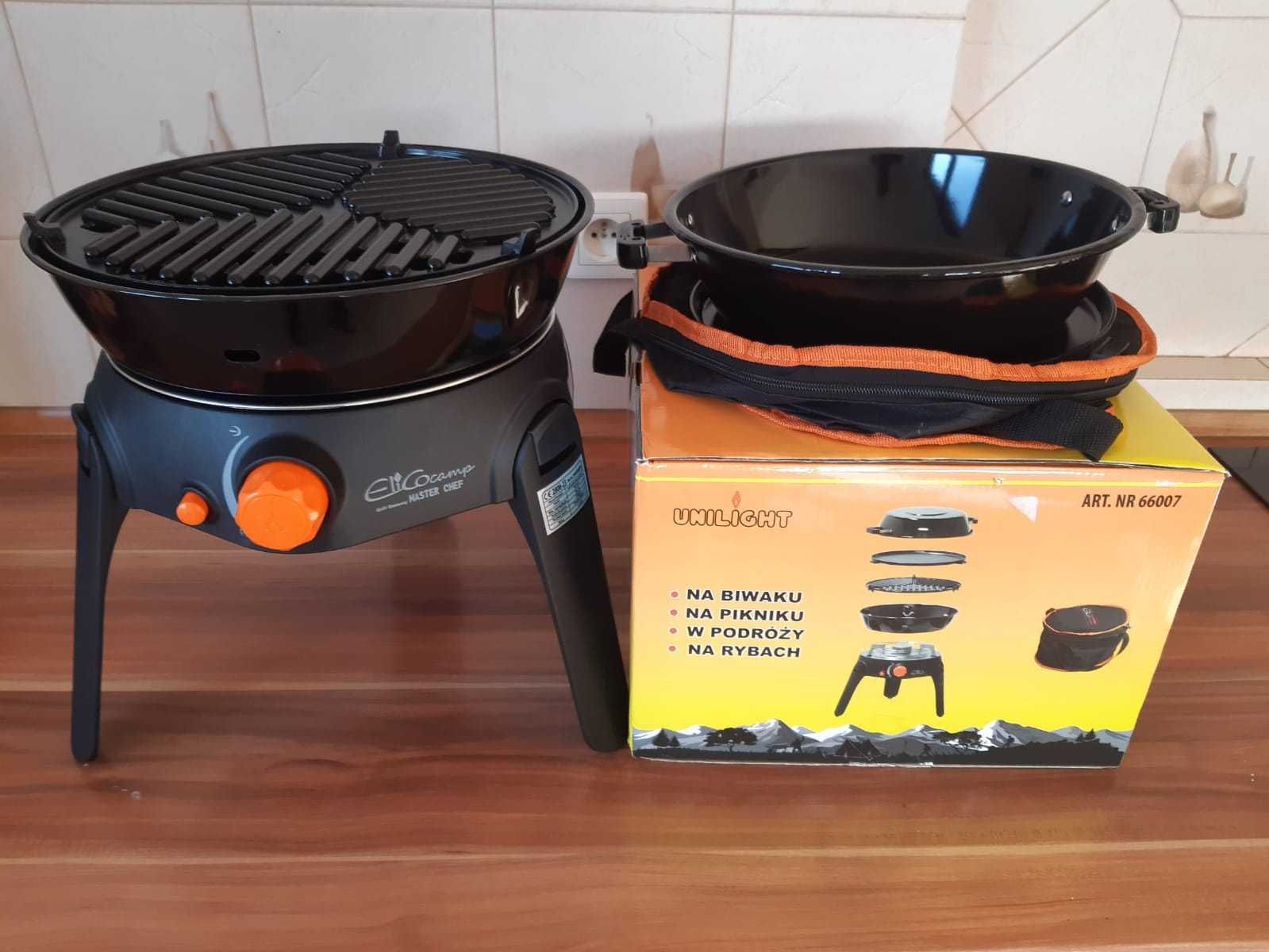 Przenośna Kuchenka gazowa ,Grill ELICO 2,2KW , 2 kartusze GRATIS