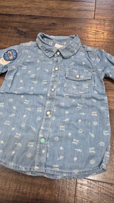 046 P koszula nr 2 kr r kratka F&F rozmiar 80 na 12 miesięcy