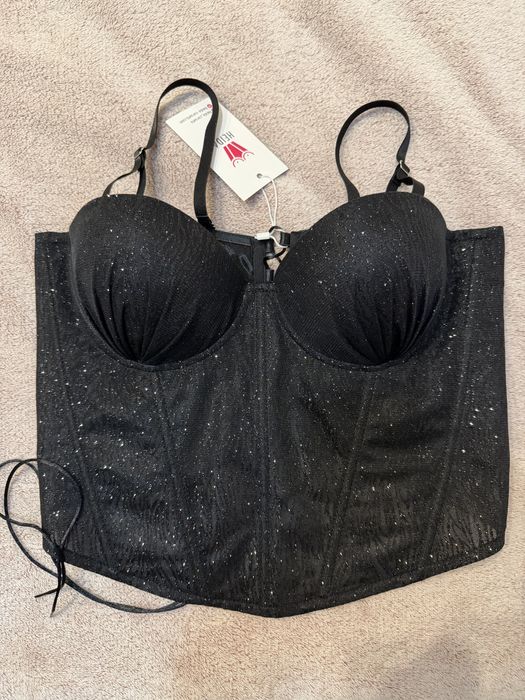 Вечірній блискучий корсет