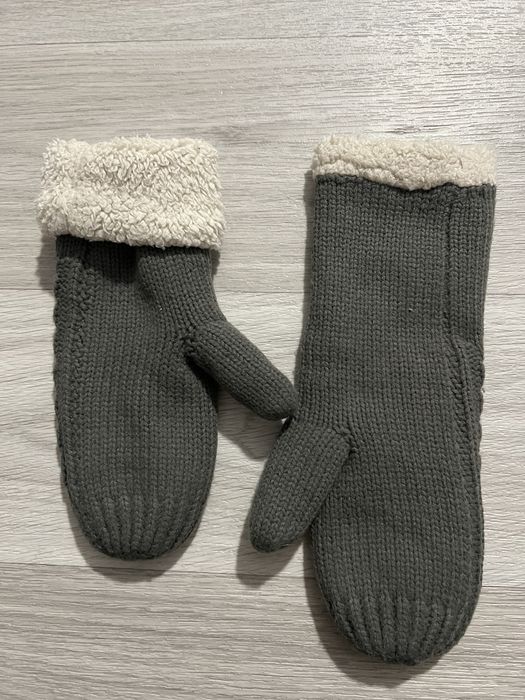 Szare damskie rękawiczki