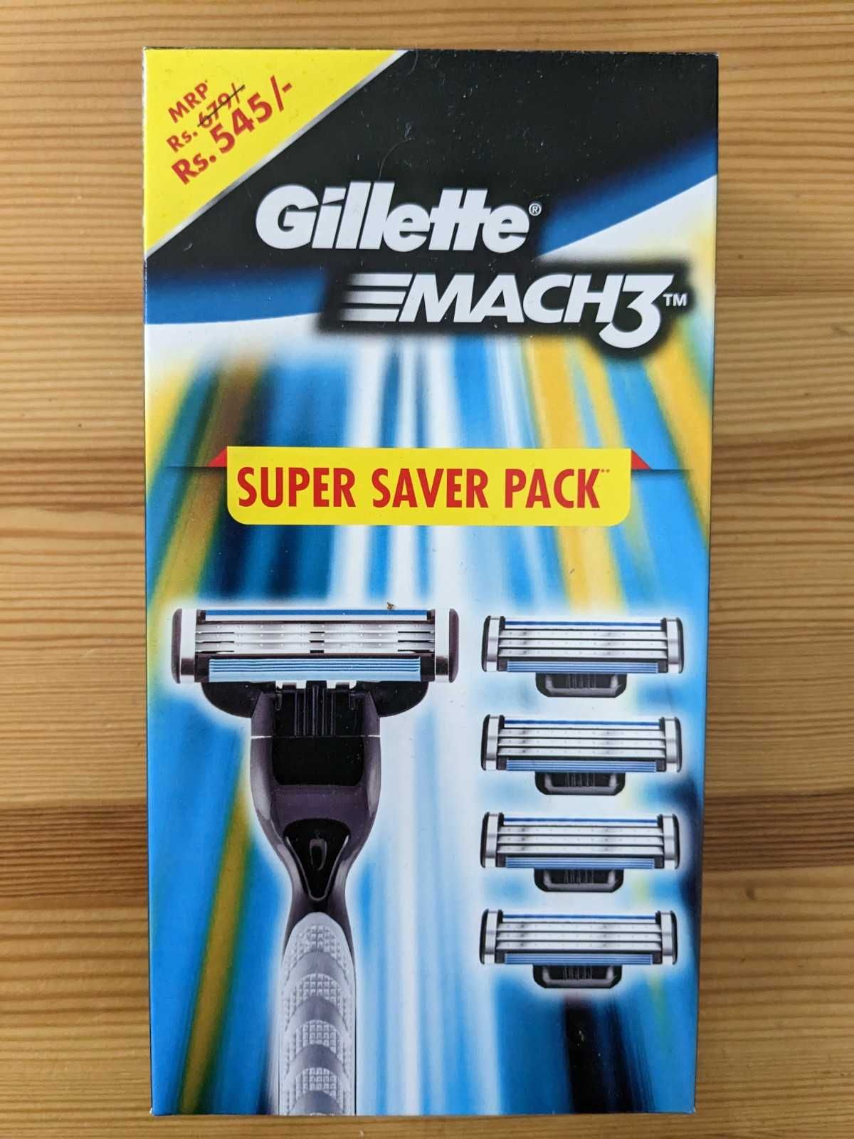 Gillette Mach3 Maszynka do golenia+ 5 ostrzy NOWA