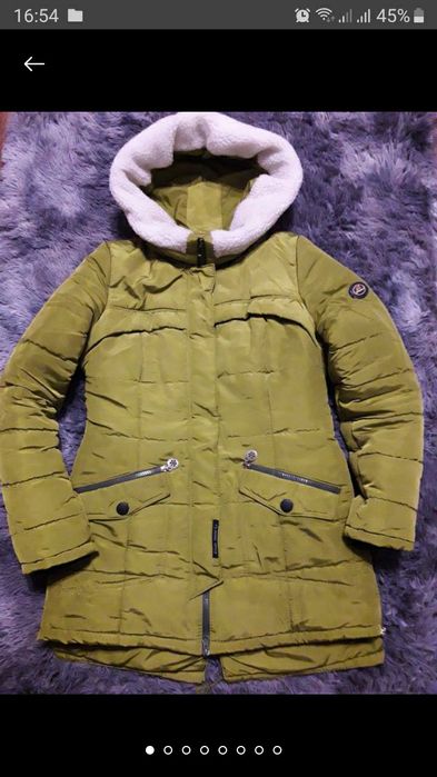 Демисезонная куртка с капюшоном,удлинённая теплая куртка деми на замке