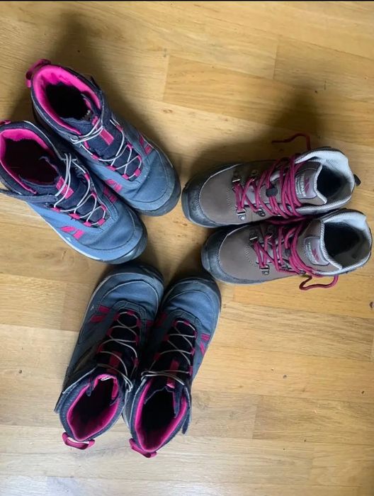 Dziecięce buty trekingowe, rozm 34
