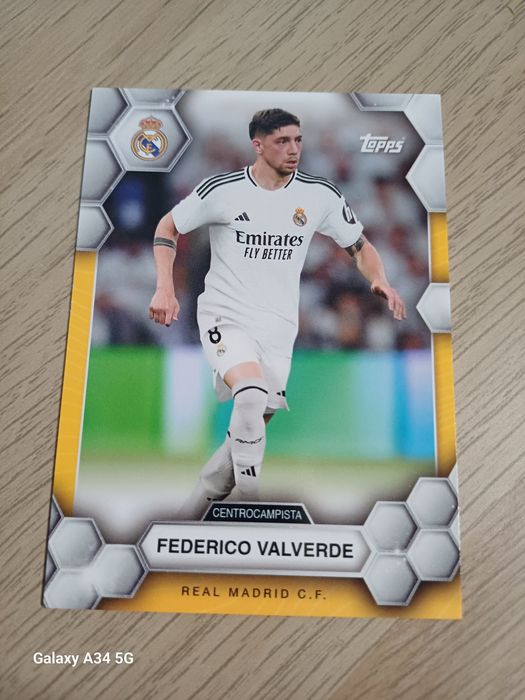 Karta piłkarska topps Federico Valverde, Real Madryt