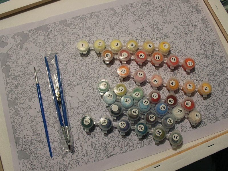 Картина по номерам "Яблочный ежик", 30 х 40 см 140-As