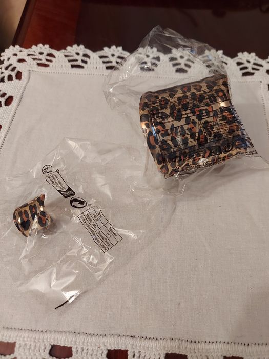 Pulseira + Anel Tigresa - Ajustáveis.