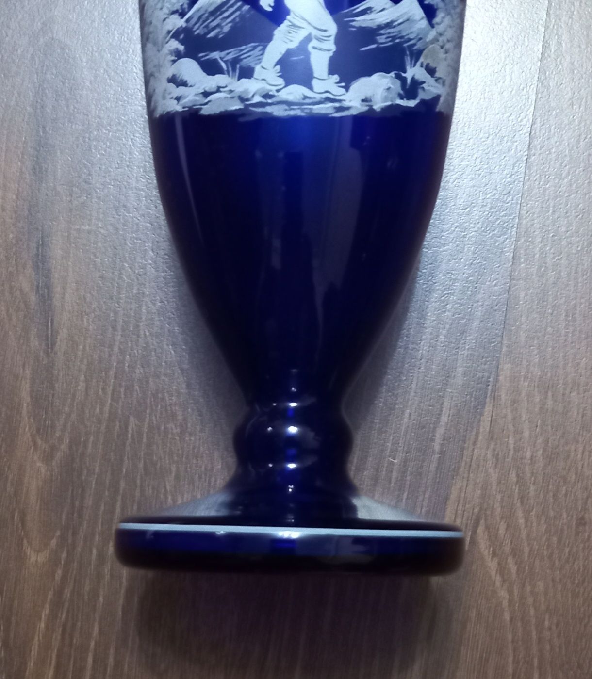 Скляна ваза кобальт