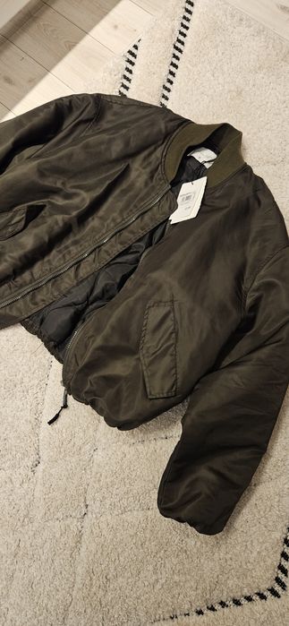 Kurtka bomberka włoska oliwkowa