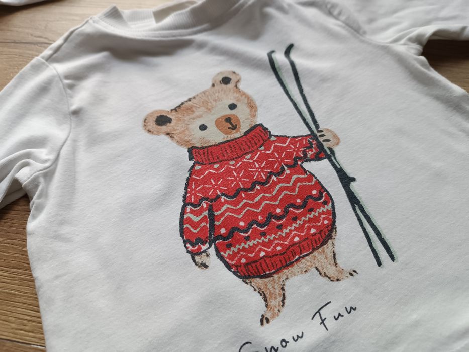 Bluzka bluzeczka t-shirt bluza coccodrillo 68 świąteczne zimowe