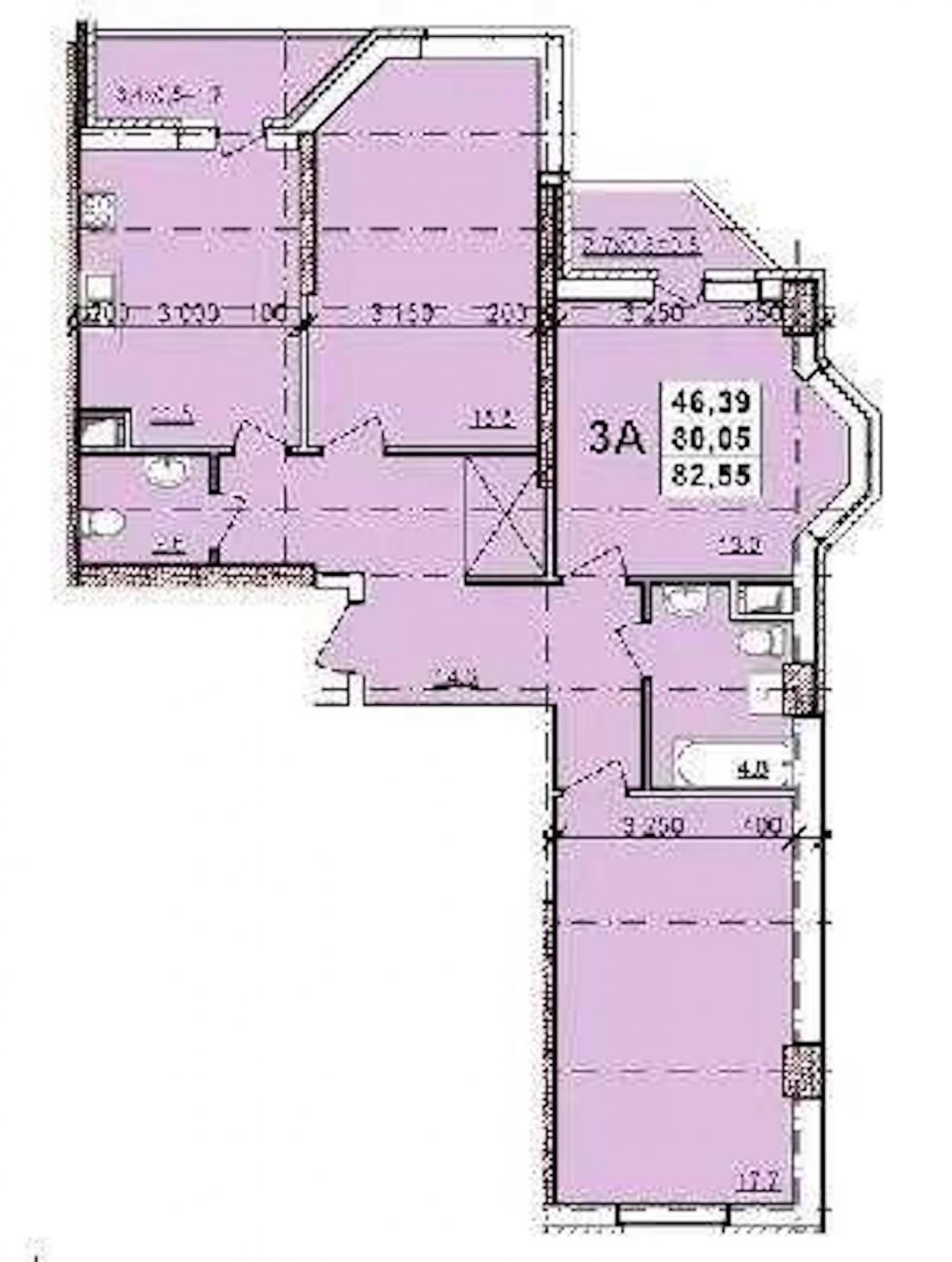Продам трехкомнатную квартиру в ЖК" Балковский" (621-264)