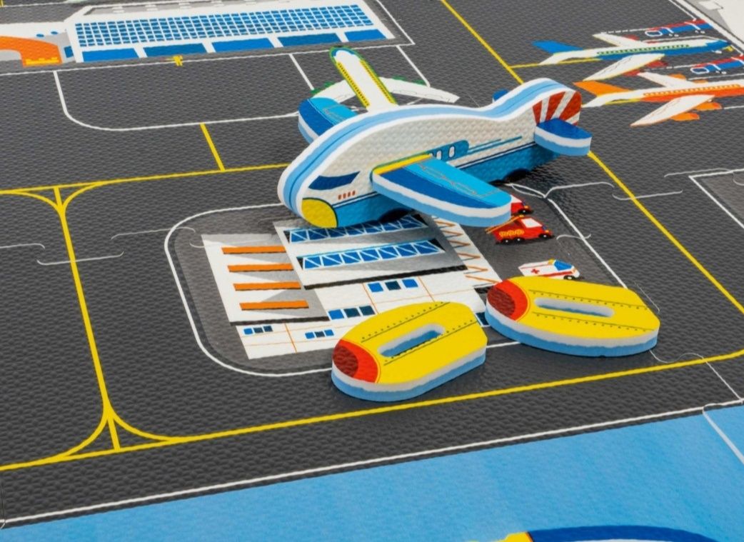 Nowe duże puzzle piankowe Mata piankowa lotnisko