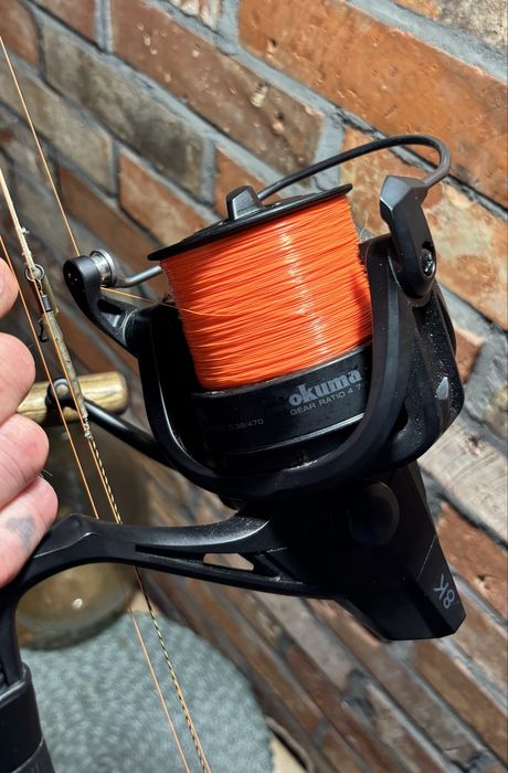 Zestaw karpiowy 2x Delphin ETNA E3 CORK 10ft wędki OKUMA 8K kołowrotki