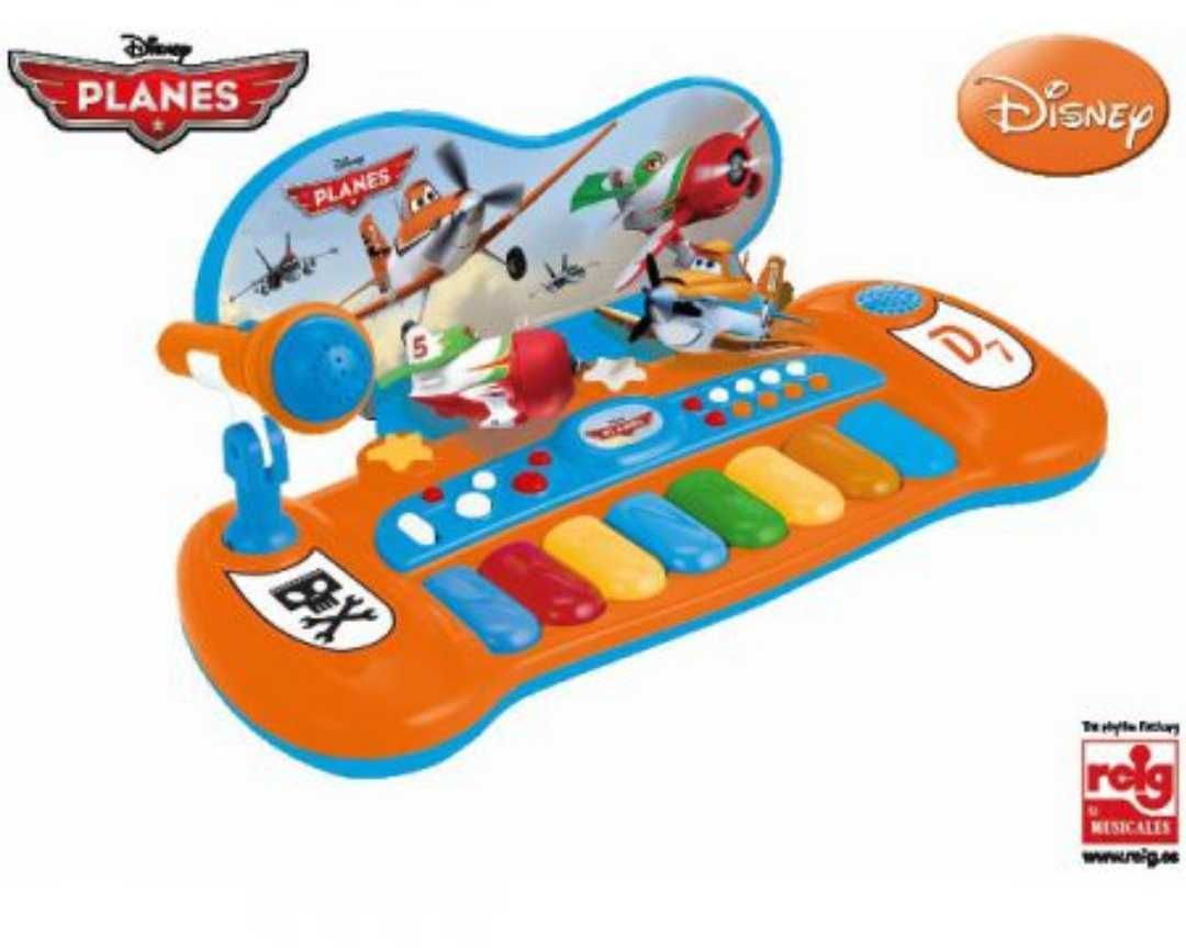 Keyboard pianino z mikrofonem Disney Samoloty Planes Reig