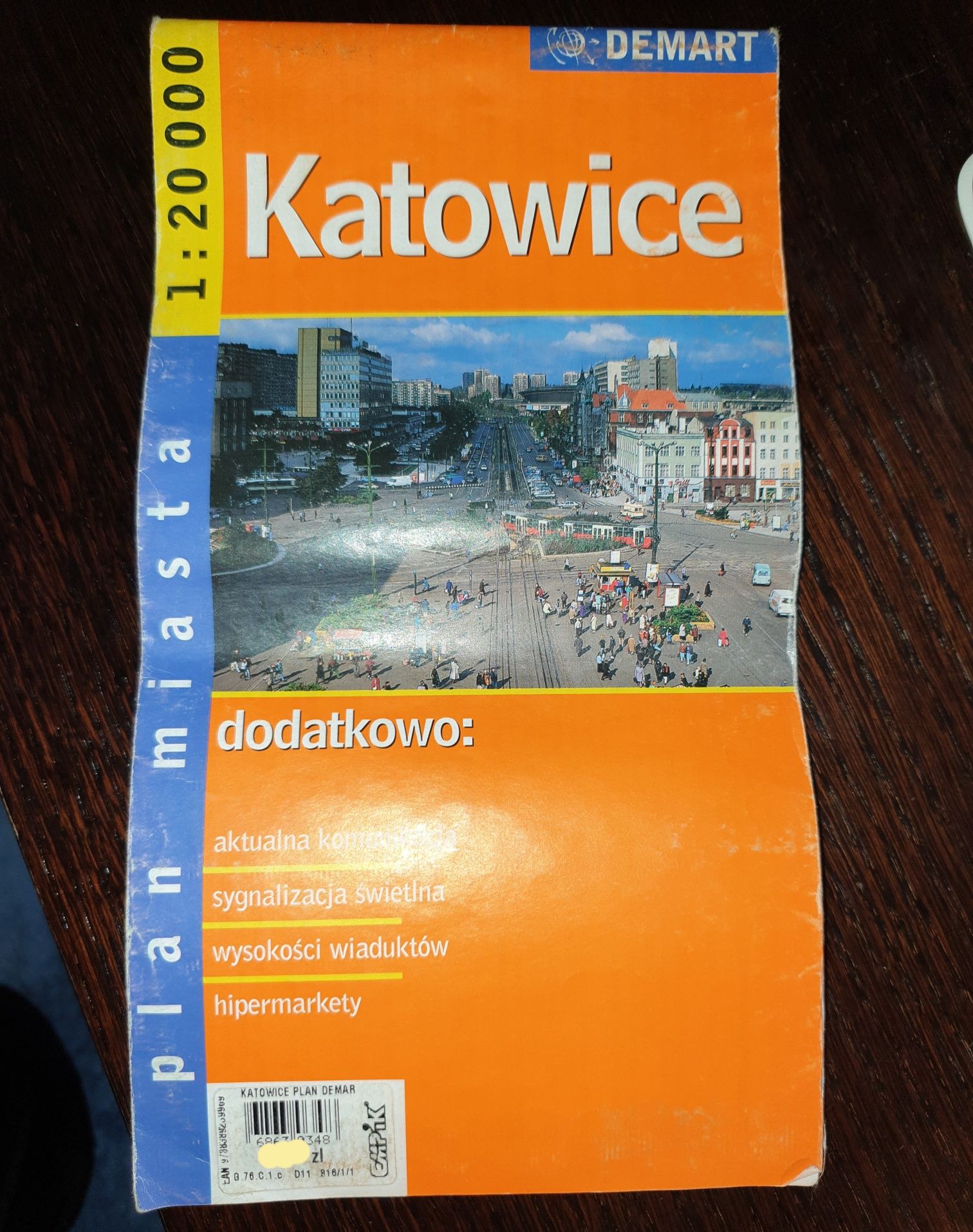 Mapa Katowice 1:20000 kolekcja z 2004