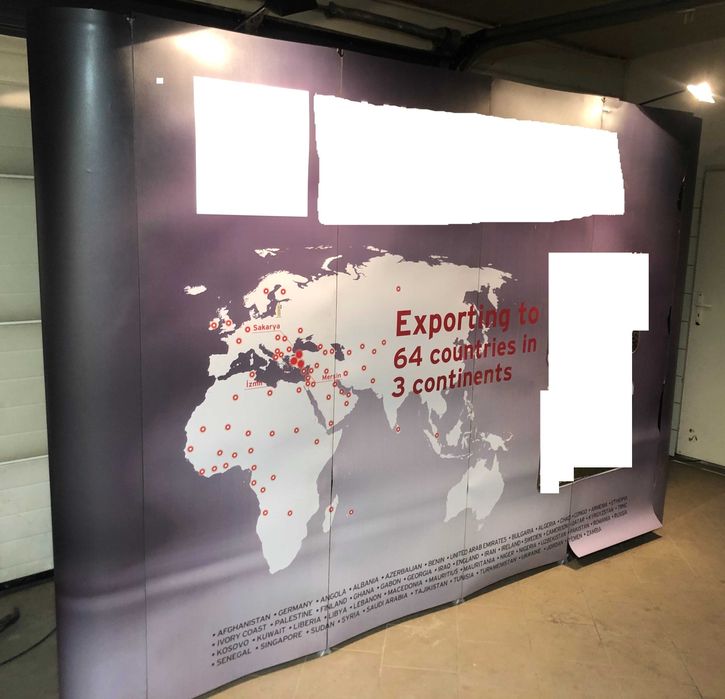 Ścianka magnetyczna POP UP prosta 3x4 w walizce