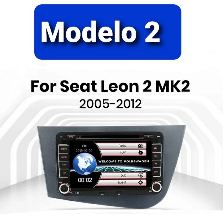 Auto Rádio Android de 9" Para Seat Leon Internet GPS Bluetooth Canbus