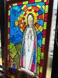 Vitral colorido Nossa senhora de Fátima