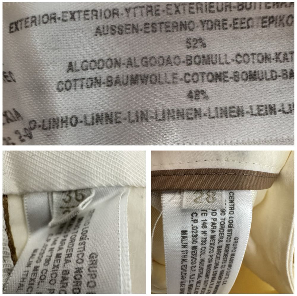 Massimo Dutti білий костюм