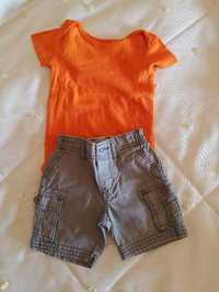 Conjunto calção e tshirt Carters 9 meses