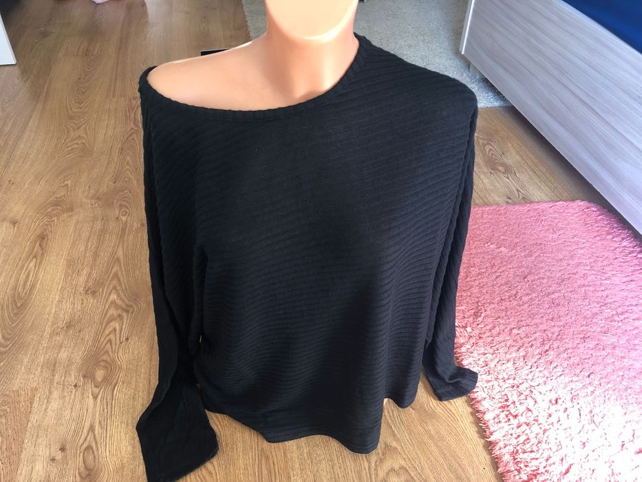 Bluzka czarna nowa luźna owersize