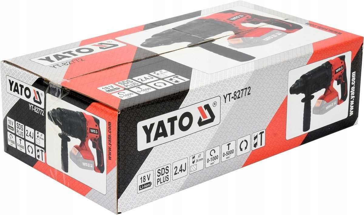 Młotowiertarka Yato 18V Akumulatorowa SDS Plus 3 Funkcje 2,4J