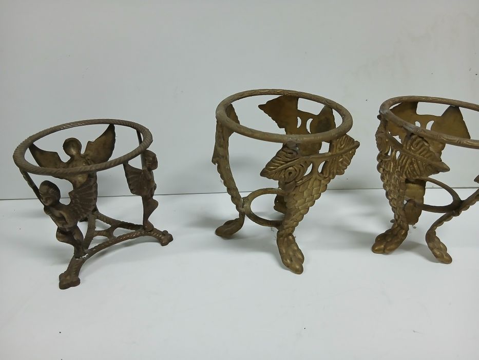 Suporte planta latão vintage