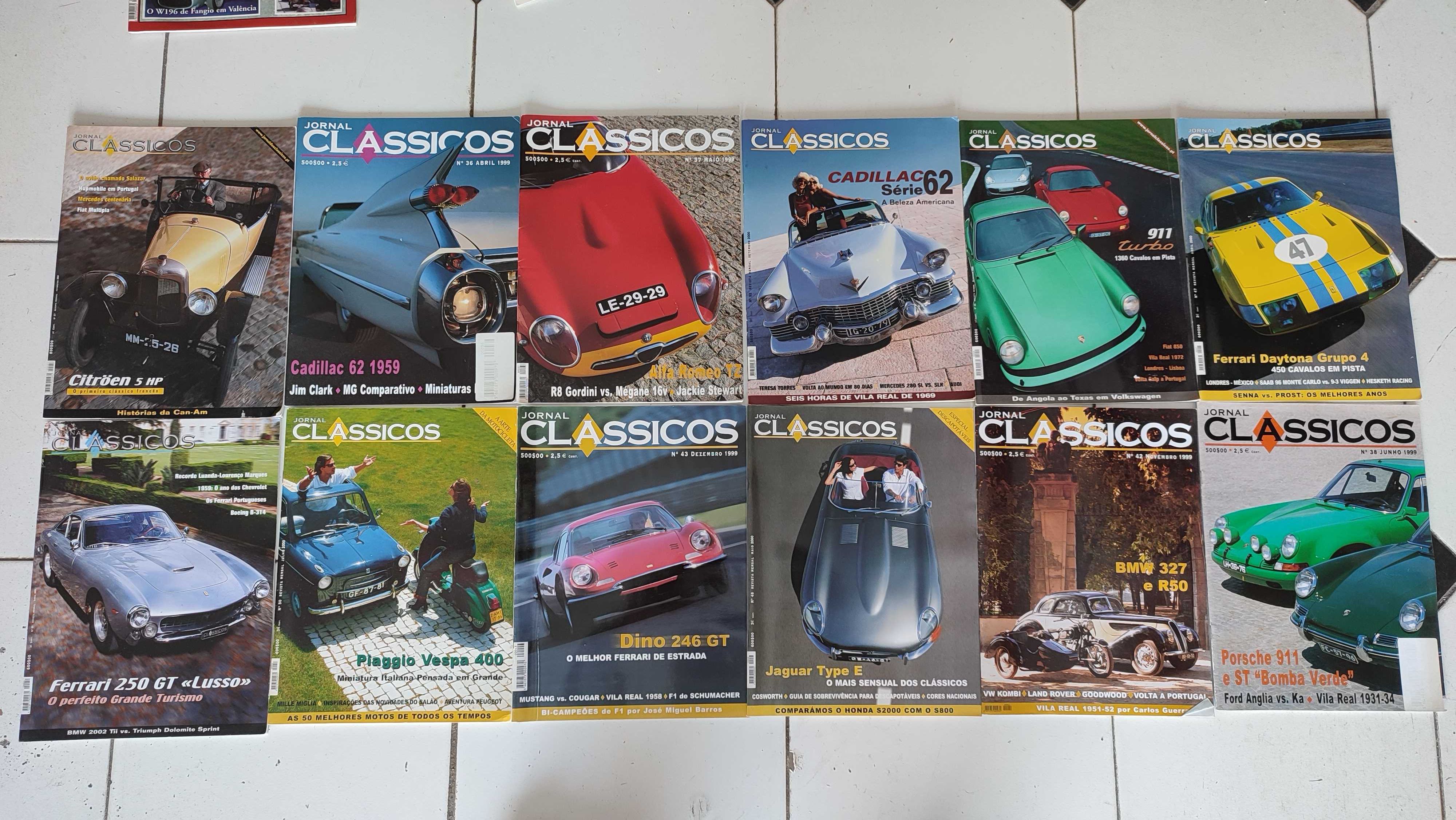 Lote 48 Revistas de Automóveis - Jornal dos Clássicos