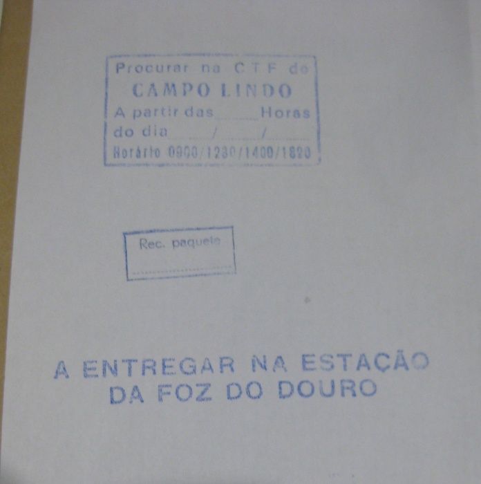 Conjunto de 5 Carimbos Antigos Correios