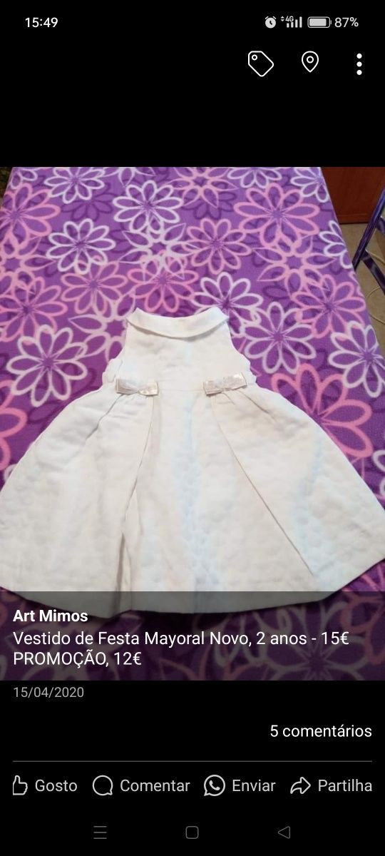 Roupa menina 18-24 meses