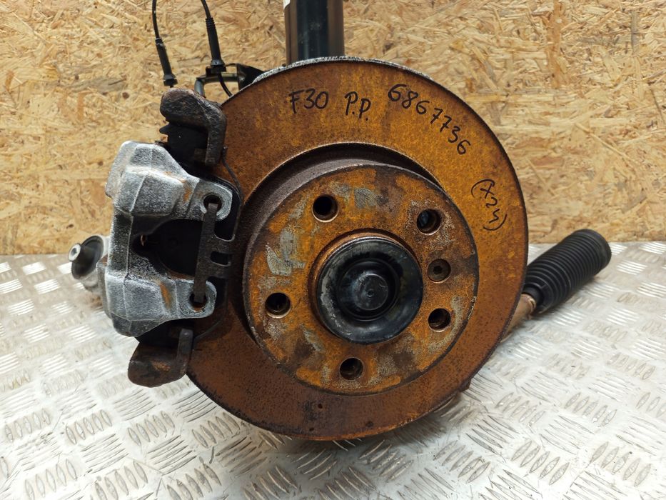 BMW F30 F31 Zwrotnica Amortyzator Wahacz Prawa PRZÓD Kpl