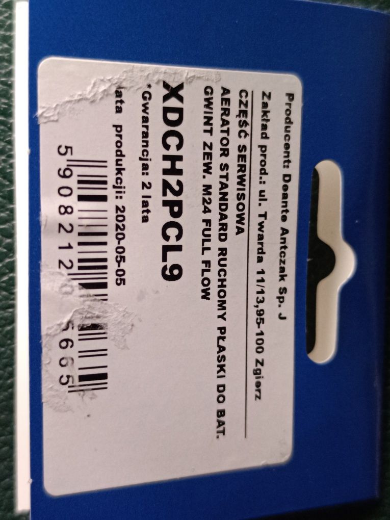 Deante XDCH2PCL9 Aerator standard ruchomy płaski do baterii gwint zewn